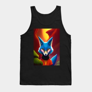 COMIC BOOK STYLE FOX Tank Top